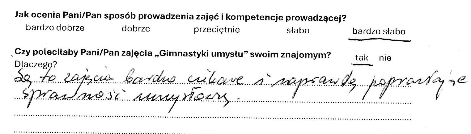 Gimnastyka umysłu Agata Rosowska opinie klientów