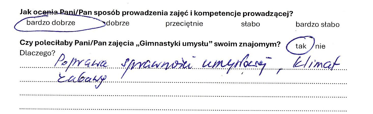 Gimnastyka umysłu Agata Rosowska opinie klientów