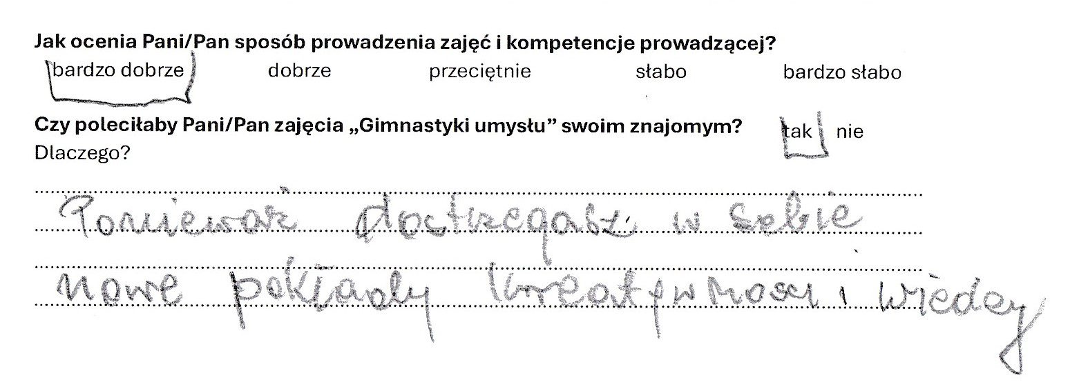 Gimnastyka umysłu Agata Rosowska opinie klientów