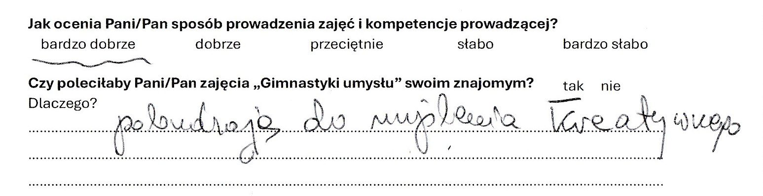 Gimnastyka umysłu Agata Rosowska opinie klientów