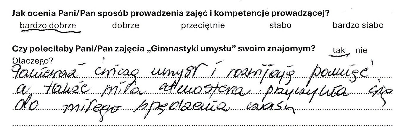 Gimnastyka umysłu Agata Rosowska opinie klientów