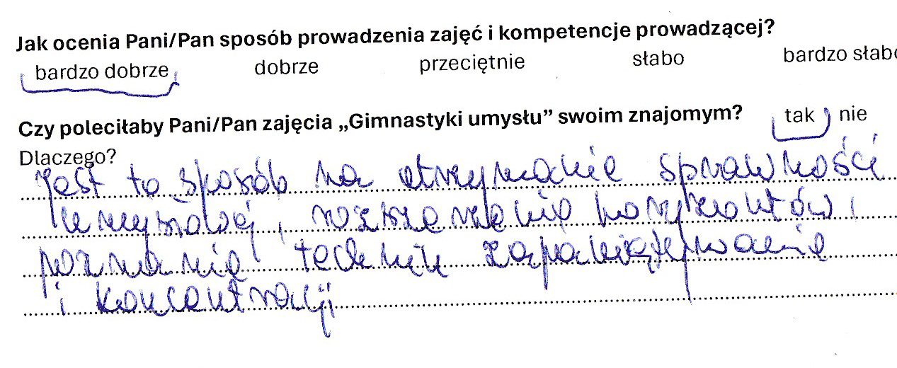 Gimnastyka umysłu Agata Rosowska opinie klientów