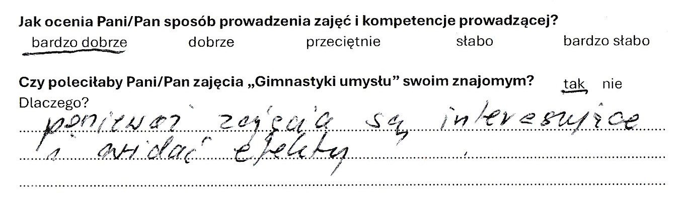 Gimnastyka umysłu Agata Rosowska opinie klientów