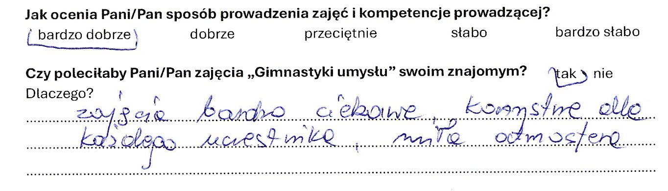 Gimnastyka umysłu Agata Rosowska opinie klientów