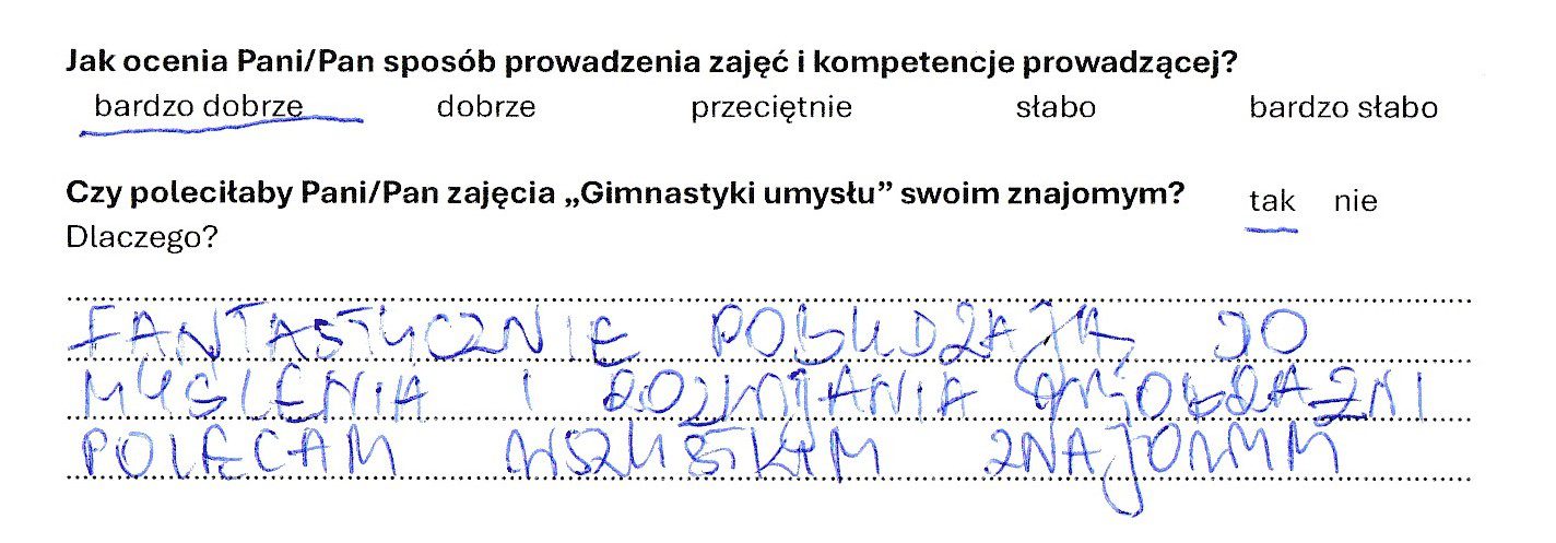Gimnastyka umysłu Agata Rosowska opinie klientów