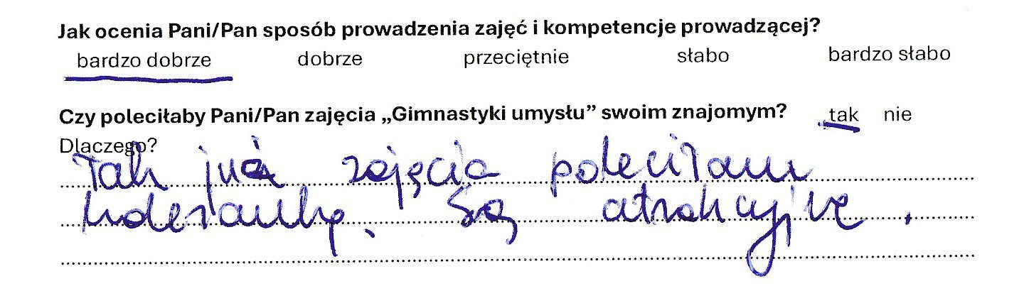 Gimnastyka umysłu Agata Rosowska opinie klientów