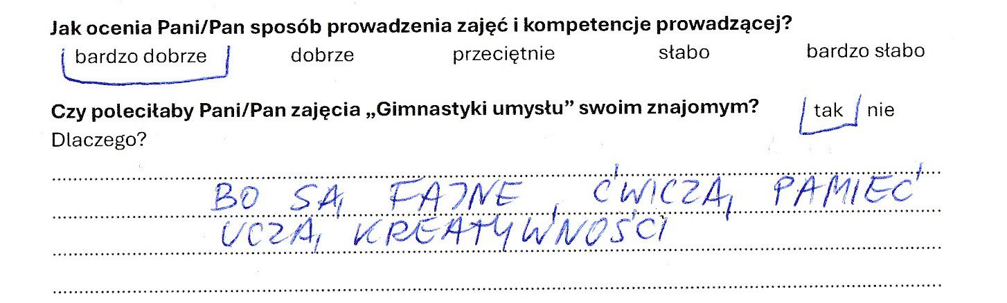 Gimnastyka umysłu Agata Rosowska opinie klientów